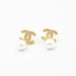 İncili Mini Marka Gold Küpe