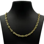 14 Mikron Kalın Badem Halka Zincir