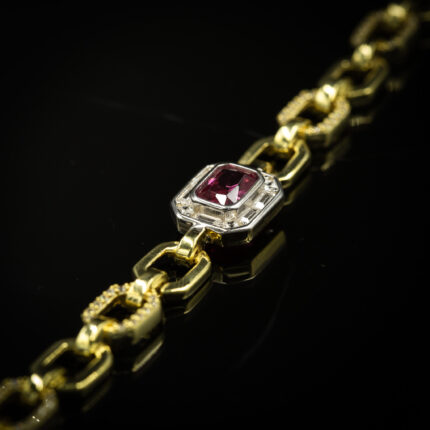 Golden Age Ruby Zincir Bileklik