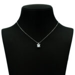 Nz Diamond Dört Tırnak Tektaş 1 Karat Kolye