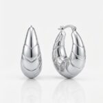 Snail Silver Halka Küpe