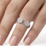 Hex Twin Silver Serçe Yüzük - Görsel 3