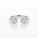 Hex Twin Silver Serçe Yüzük