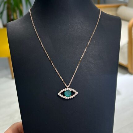 Paraiba Rose Göz Kolye