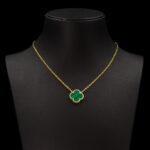 Mikron Malakit Yonca Kolye