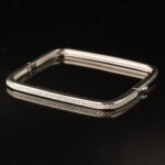 Silver Dörtgensel Kelepçe