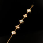 Orijinal Seri Sedef Kalem Rose Gold Yonca Bileklik