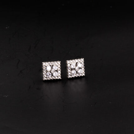Dörtgensel Diamond Mini Küpe