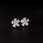 Çiçek Silver Baget Küpe