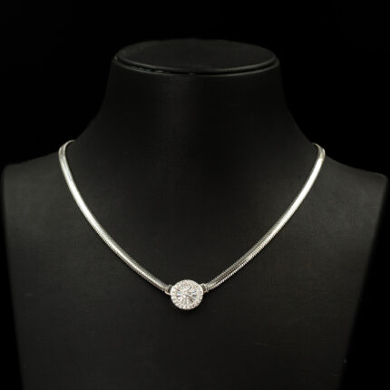 Balıksırtı İtalyan Silver Baget Kolye