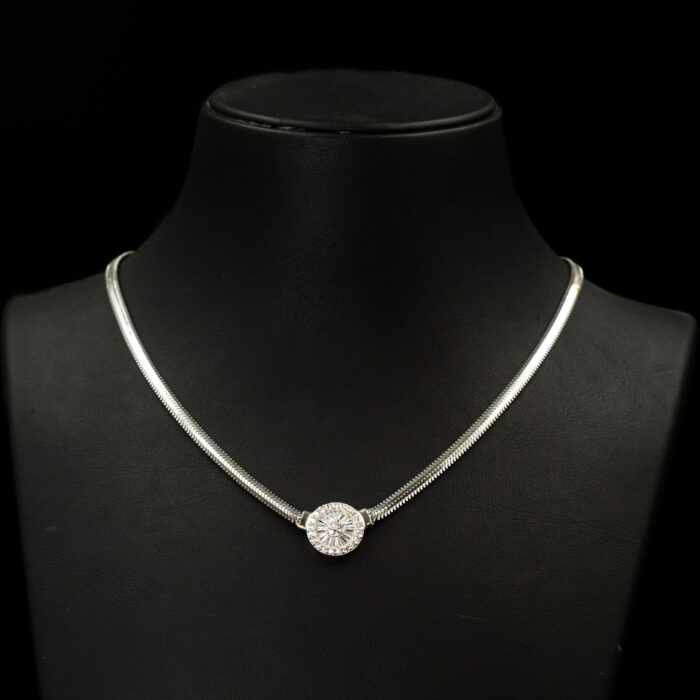 Balıksırtı İtalyan Silver Baget Kolye