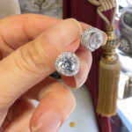 Crt 1 Karat VIP Tektaş Küpe