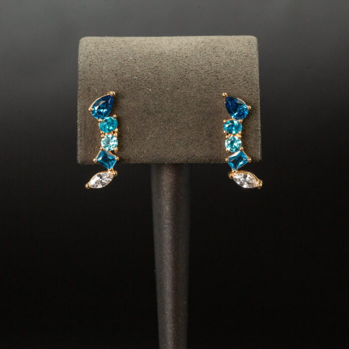 Aqua Rose Gold VIP Küpe