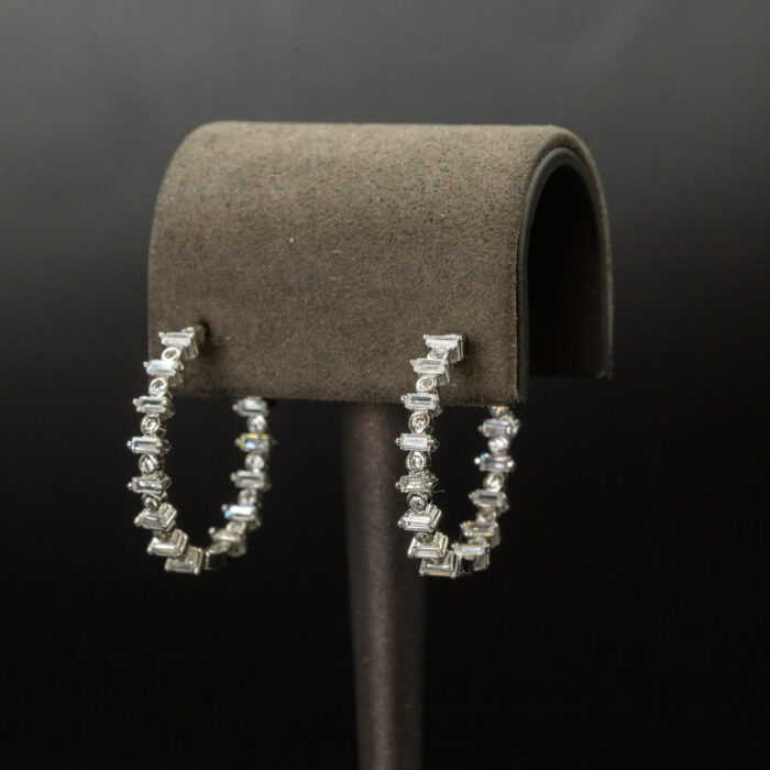 Baget diamond Small halka küpe