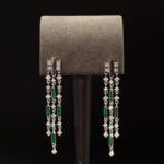 Malahit Setay Sallantılı Silver Küpe