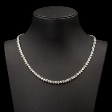 NZ Diamond 3.5mm Mozanit Üç Tırnak Suyolu Kolye