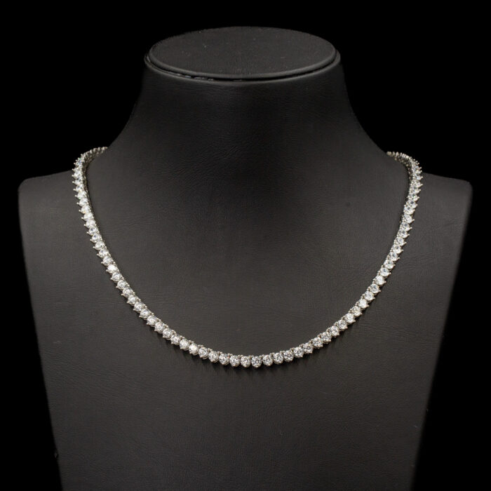 NZ Diamond 3.5mm Mozanit Üç Tırnak Suyolu Kolye