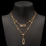 Orijinal Seri Mess Rose Gold İkili Kolye