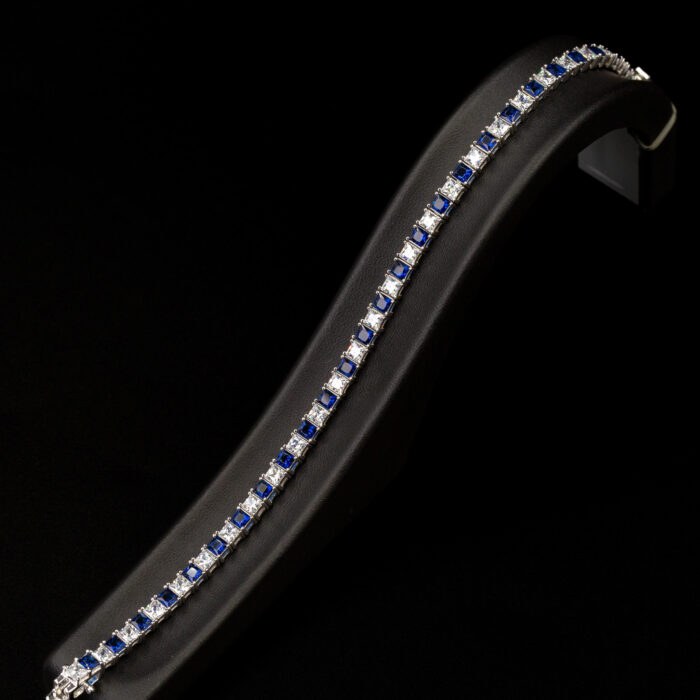 NZ Diamond Safir Detaylı 3.5mm Suyolu Bileklik
