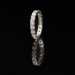 NZ Diamond G Mozanit 3mm Köşeli Montür Tamtur Yüzük