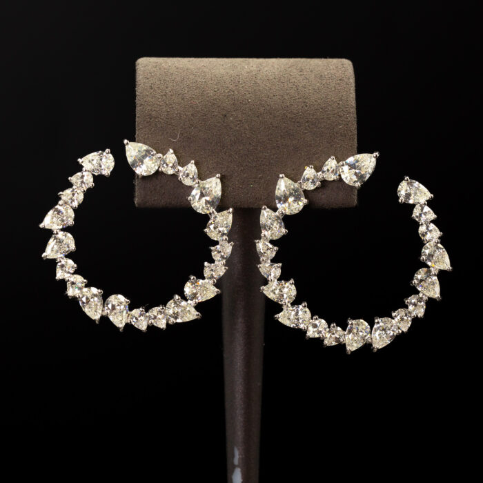 NZ Diamond G Mozanit Damla Küpe