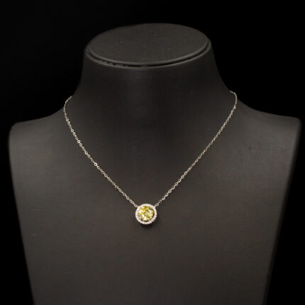 NZ Diamond G Mozanit Sitrin Kolye