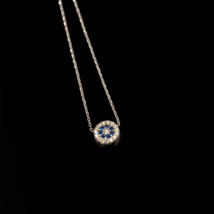 Nazarsavar Tekli Minimal Silver Kolye