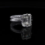 5 Karat G Mozanit Baget Kesim Vip Yüzük