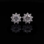 Vip G Mozanit 1 Karat Flowers Küpe