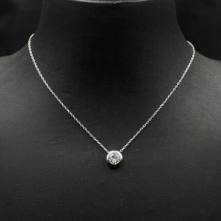 Amerikan Sıvama Tektaş Kolye