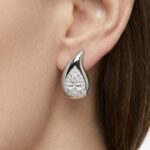 Aura Drop Silver Küpe - Görsel 3