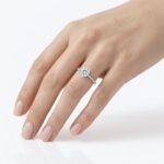 G Mozanit Dört Karat Yüzük - Görsel 3