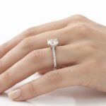 G Mozanit Dört Karat Yüzük - Görsel 2