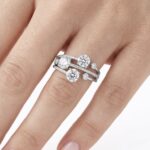 Triple Shine G Mozanit Yüzük - Görsel 3