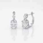 G Mozanit Oval Kesim Küpe