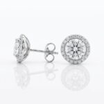 G Mozanit 1 Karat Çift Kullanım Küpe