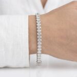 Oval Kesim G Mozanit Bileklik - Görsel 2