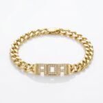 NZ Özel Tasarım Gurmet Gold İsim Bileklik