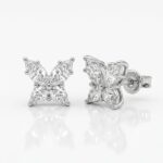 G Mozanit Butterfly Küpe