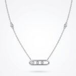 Mess Tria Silver Taşsız Kolye