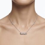 Mess Tria Silver Taşsız Kolye - Görsel 2