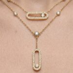 Mess İkili Gold Kolye - Görsel 3