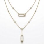 Mess İkili Gold Kolye