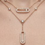 Mess İkili Rose Gold Kolye - Görsel 3