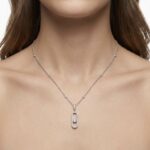 Mess Tekli Silver Kolye - Görsel 2