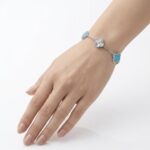 VCA Orijinal Seri Silver Turkuaz Kalem Bileklik - Görsel 2