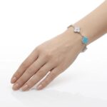 VCA Orijinal Seri Silver Turkuaz Taşlı Bileklik - Görsel 2