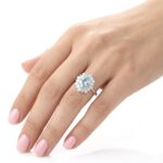 Aquamarine Vip Özel Tasarım Yüzük - Görsel 2