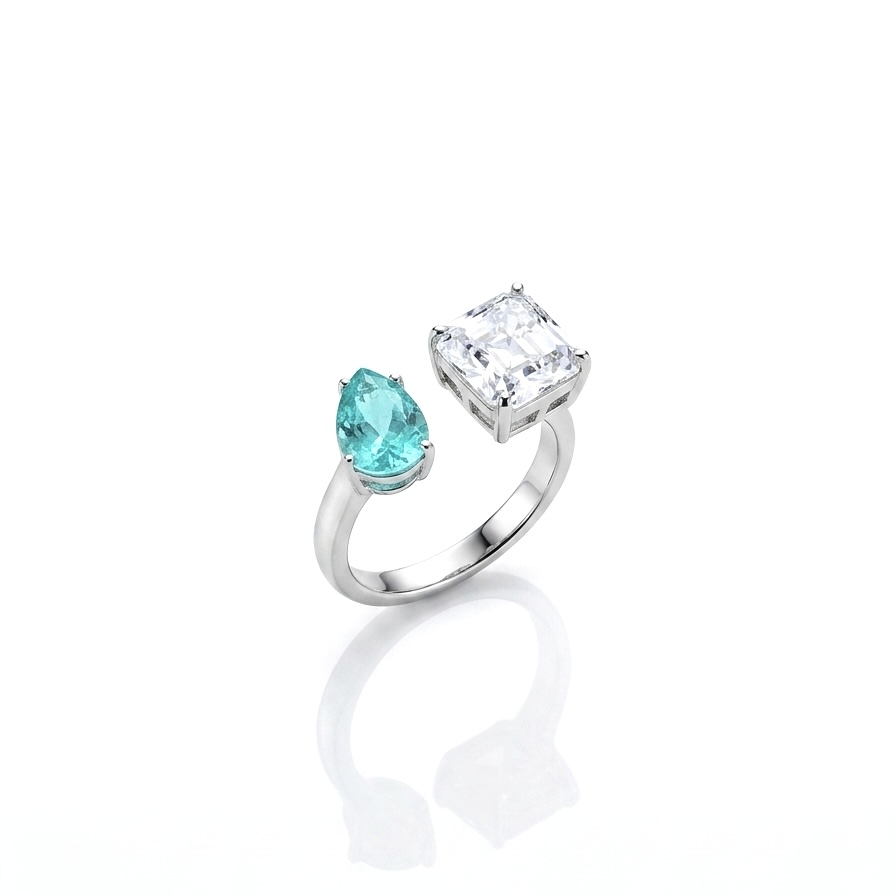 image11 8 Paraiba Damla Vip Yüzük - Görsel 1