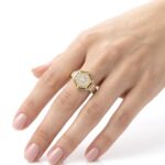 Hexagon Gold Yüzük - Görsel 2